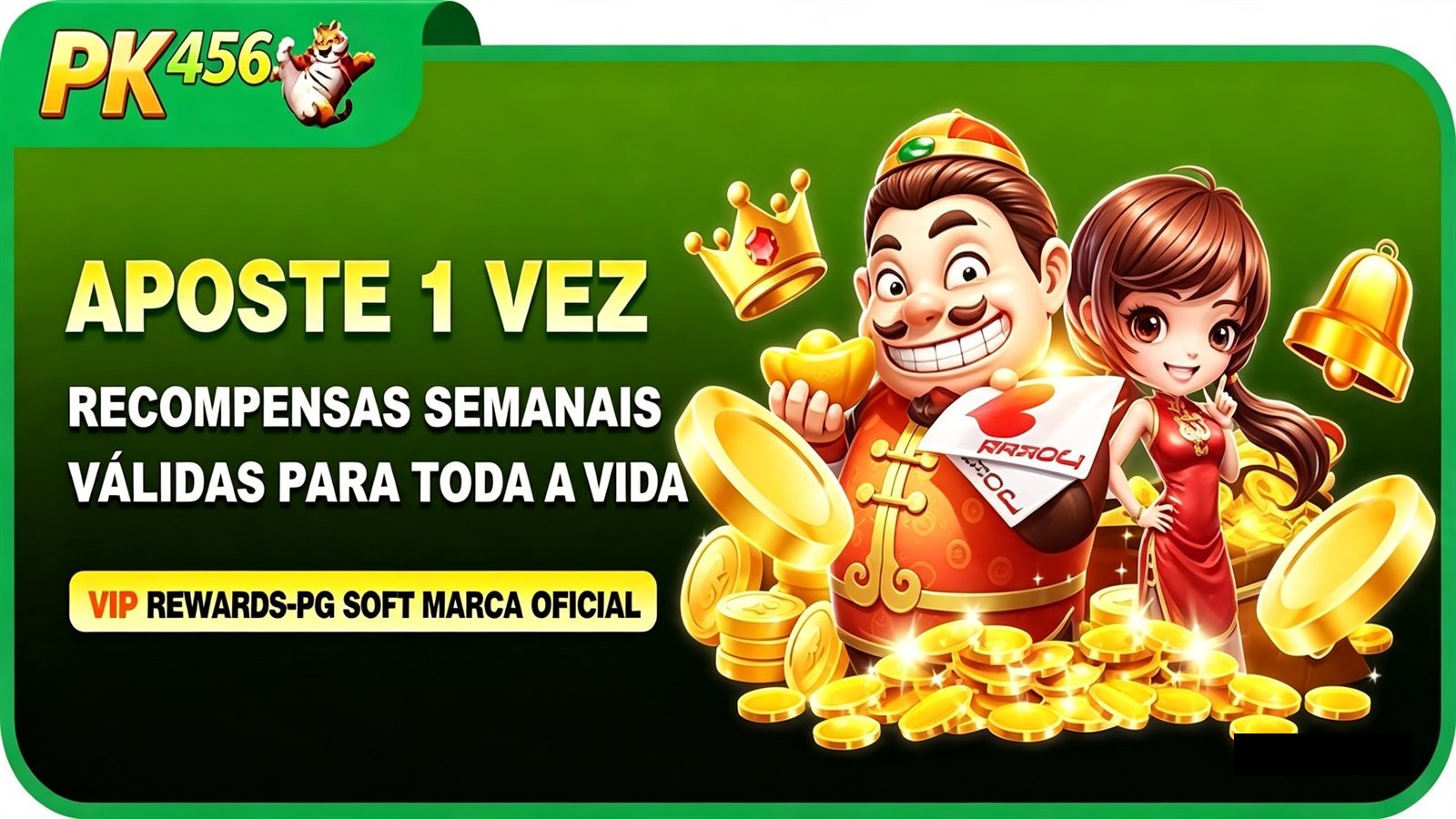 PK456 - aposte 1 vez bonus semanal